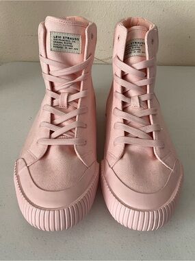 Levi's Olivia Pastel Pink High-Top Canvas Sneakers